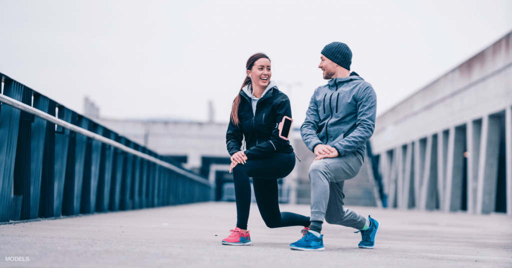 A couple kick starting the year with a run.