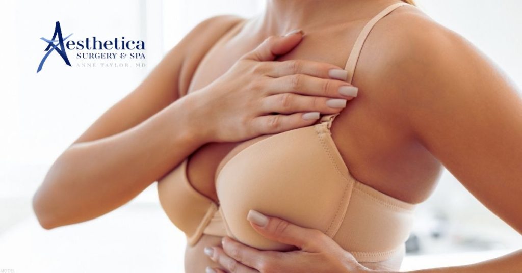 Woman in beige bra (model)