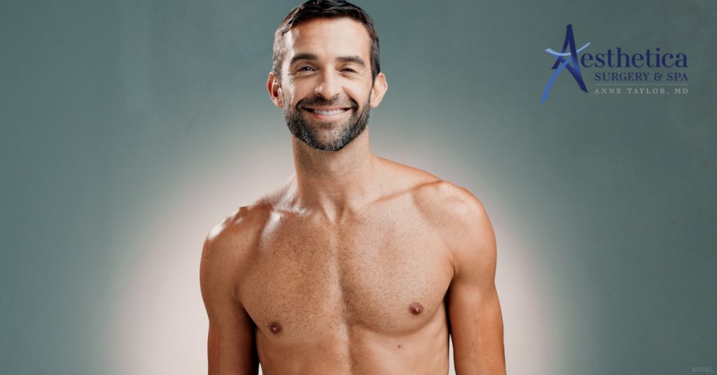 Man happy with his "Daddy Do-Over" results (model)